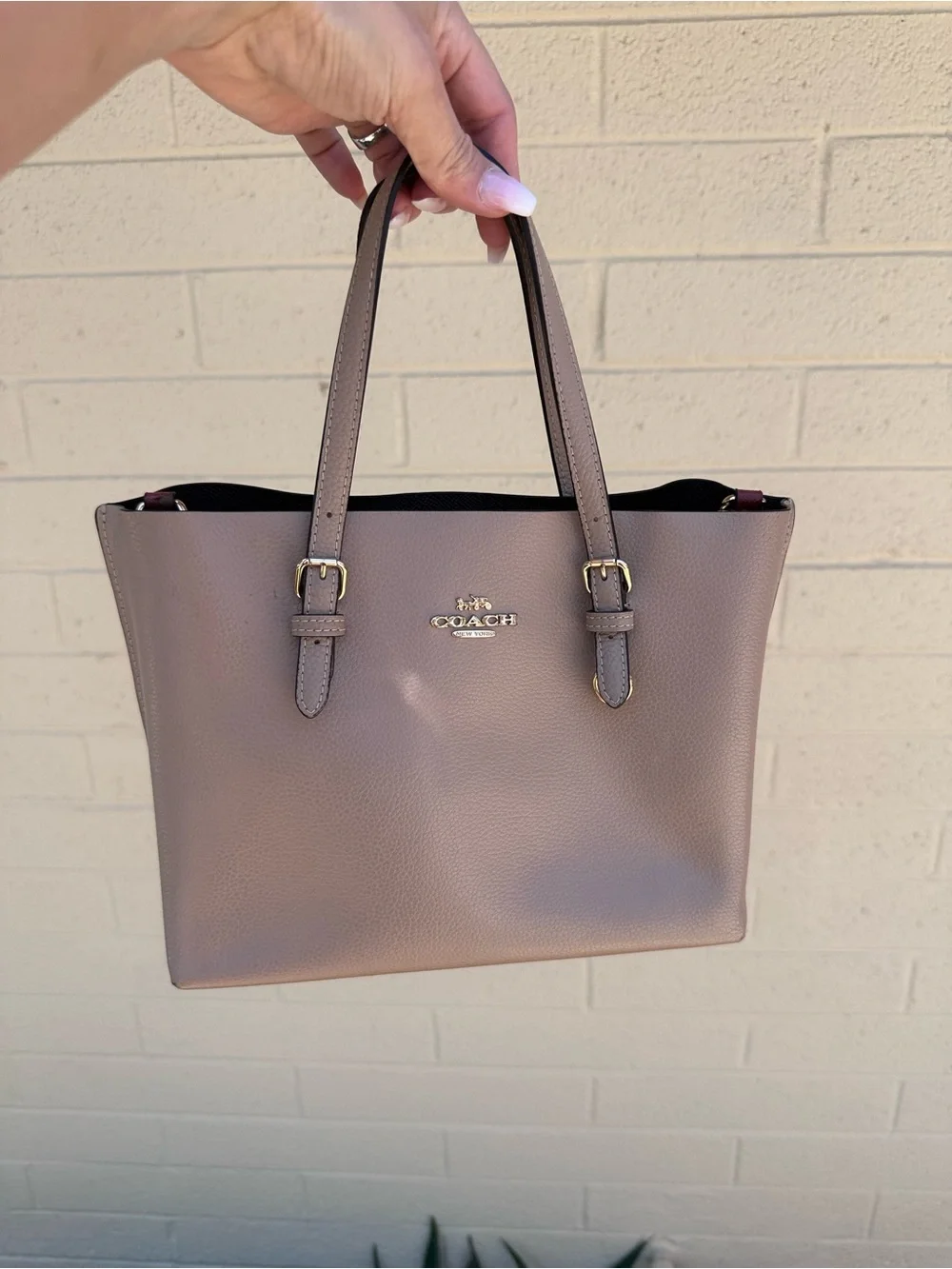 Coach Pebble Leather 2021 Mollie tote small